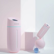 (니양몰) 깔끔 심플한 디자인 휴대용가습기 휴대용 미니가습기 큐지 무소음 가습기, 핑크