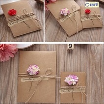 조화 꽃 편지 봉투 크라프트 끈 무지 엽서 감사 답례 스승 선생님 은사 졸업식 송별 프로포즈 손편지 용돈 명절 부모님 서류 상품권 티켓 생일 초대장 선물 청첩장 어린이집 구디백, D 카네이션대