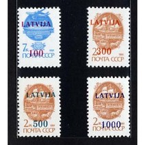 [BKstamp6715외국우표] 라트비아 4종완(1991년)(SC308~311)