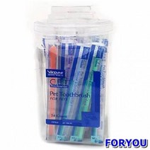 ForU977 미니 칫솔 1P 강아지 구강 세척 위생 용품 24개 강아지양치 애견치석제거, 상세페이지 참조