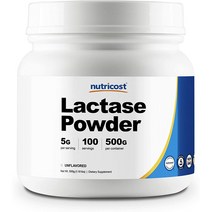 뉴트리코스트 락타아제 소화효소 분말 Lactase 500g 100회분 1통
