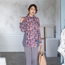 [이헌영] NC05 배색쉬폰롱블라우스y 20AS5007B0 (9002717)