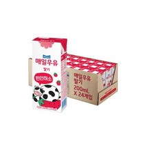 매일유업 매일우유 가공유 멸균 딸기우유 200ml 24팩