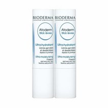 Bioderma 아토덤 립밤 2팩 입술 수분 공급 진정, 2 Count (Pack of 1), 2 Count (Pack of 1)