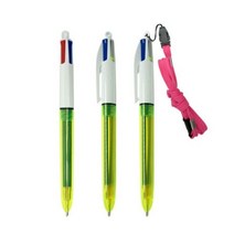 판촉물/500개/BIC4칼라 플루오3색 형광볼펜볼펜/기념품 답례품 인쇄제작 도매제조 공장 대량구매 단체선물, 기본500개구매시, 인쇄신청