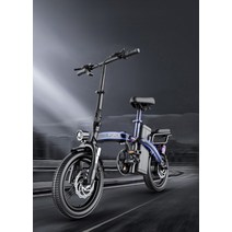 독일 지포스 접이식 전기자전거 배달용 출퇴근 소형 경량 자토바이, 01. 48V, 08. 럭셔리 10A 이동거리 약 40km 인버터 대전