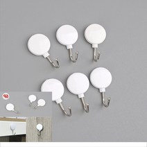 양복 8평원룸 자취생으로 살아남기 화이트 바둑알 행거 옷걸이 모자 문 도어 6P, 단일