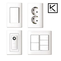 신동아 라온 스위치 콘센트 커버 교체 화이트 맹커버 방우콘센트, 08.라온 스위치 2개용 중6구