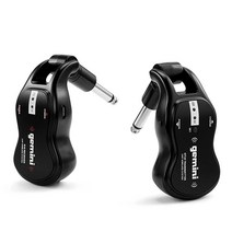 Gemini Sound Pro Audio GMU-G100 UHF 무선 기타 앰프 라인 액세서리 시스템 전기 어쿠스틱 앰프용 송신기 수신기 케이블 - PA 스피커 키트에 연결 없음
