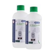 드롱기 DeLonghi EcoDecalk DLSC500 500ml 커피머신 청소 물때 석회질 스케일 제거 세척 세정제 세척액 용액 석회 제거제 2개입, 2개