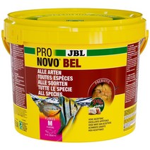 열대어 사료 독일 관상어사료 JBL pro novo bel 주식 슬라이스 5.5L 열대어사료 고기밥, 5.5리터 1배럴