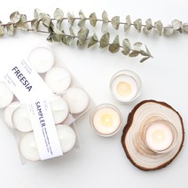 안녕오월 티라이트캔들 향초 소이캔들 미니양초 4구/6구/9구, 6구, 09. 슈가레몬