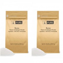 PURE Borax Powder 퓨어 보락스 파우더 세탁 세제 907g 2팩