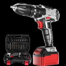 핸드 하이브로 전동 드라이버 핸드 스크루 무선 공구, (12V 배속 임팩트드릴)배터리 1개+도구상자