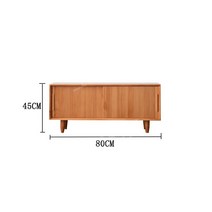 원목 현관 신발장 수납장 tv 선반 거실장 미닫이문, 80cm 파인체리