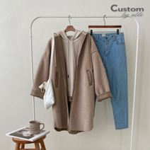 커스텀에이블_세일 한정수량/패플단독 커스텀에이블 인조양털 무스탕 후드 점퍼_C2112JP044D