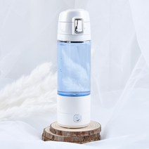 수소수 텀블러 국내산 프리미엄 LED 수소수기 수소수생성기, 화이트, 350ml