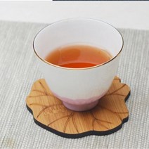 우드 티코스터 고급 1P 컵받침 인테리어컵받침, 제이애드컴 나뭇잎
