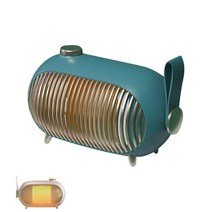 ANKRIC 온풍기 데스크톱 사무실 미니 무음 난방기 1000W, 녹색