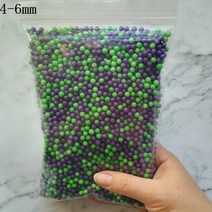 15g 4-6mm 여러 가지 빛깔의 폴리스티렌 스티로폼 폼 비즈 다채로운 미니 볼 필러 상자 병 공예 DIY 장식, 18 4-6mm Mix 15g_01 4-6mm