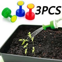 3pcs 원예 식물 급수 스프레이 헤드 청량 음료 병 물 수 상단 Waterers 모종 관개 장비 급수 도구, 검은색