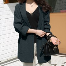 데일리앤 노멀 오버핏 빅사이즈 린넨 자켓