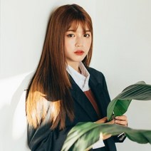 픽앤웨어 여성 똑딱이 헤어피스 고열사 패션 가발 매작 스트레이트 긴생머리, 내츄럴 브라운, 1개