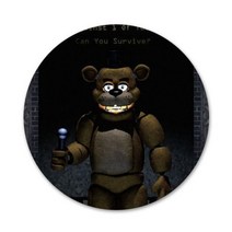 58mm 재미있는 Sfm Fnaf 애니메트로닉스 아이콘 핀 배지 장식 브로치 배낭 장식용 금속, images 4