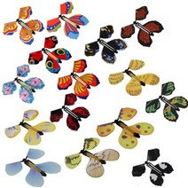 틱톡 날아다니는 나비 버터플라이 책갈피 나비선물상자 생일 깜짝 선물 종이 장난감 날리기, 30마리 색상랜덤 + 11x12cm + 1개