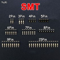 YUXI 1pcs SMT 포고 핀 커넥터 Pogopin 배터리 스프링로드 접촉 테스트 프로브 전원 충전 헤더 2.54 그리드, 01 2Pin High-6mm
