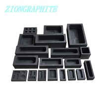 흑연 도가니 사각 주조 잉곳 바 금형 금은 구리 금속 용융 정제 도구, [05] 24x19.5x15mm 1pc