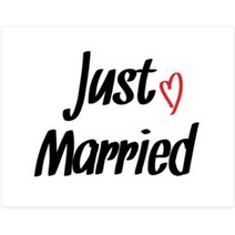 파티팡 웨딩배너 Just married_(11007066), 단품