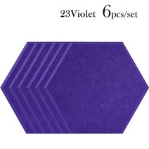 목모보드 차음재 흡음재 천정텍스 차음시트 홈 스튜디오 벽 스티커 방음 소음 절연 액세서리 데코 도어침실 음향 패널, 육각형, 제비꽃, 0.9cm