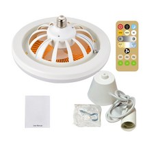 천장선풍기 실링팬 거실 LED 조명 미니 날개 팬조명 유니버설 2 in1 천장 팬 라이트 AC 85V-265V 램프 홀더 홈 오피스 야시장에 대한 12W E27 전구, 케이블 리모컨 포함