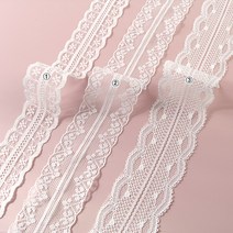 [비즈아이] [Y-54-14]레이스리본 3종 (화이트) [1야드(약90cm)]