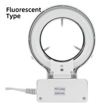 스테레오 현미경 조명을위한 LED 링 라이트 형광 램프 70mm 내경, 한개옵션1, 02 Fluorescent Type