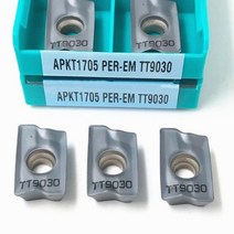 스탠다드메카닉 APKT1705 PER EM TT9080TT9030 초경 인서트 선반 도구 밀링 인서트 도구 금속 선반 도구 APKT 1705 터닝 공업용 가구 다목적 긴 짧은, 10PCS|APKT1705 TT9030