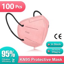 FFP2 마스크 KN95 인증 마스카라 FPP2 Homologada Cubrebocas 페이스쉴드 위생 플라스틱 KN 95 10/50/100 피스, 100피스-watermelon레드