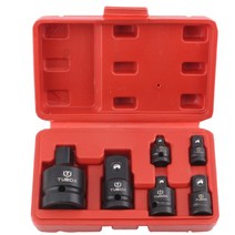 소켓 컨버터 어댑터 감속기 세트 6 개 1/2-3/8 임팩트 자동차 자전거 수리 도구, 01 6pcs box
