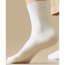 고등학생양말 5켤레 남학생 흰색 중목 양말선물 신사