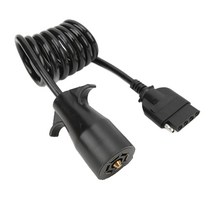 7 웨이 라운드 5 웨이 핀 나선형 트레일러 커넥터 어댑터 플러그 나선형 디자인 7 핀 5 핀 트레일러 커넥터, 한개옵션0