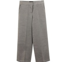 디작소 여성 겨울 데일리 싱글 후크 울 팬츠_그레이