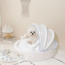 강아지콘솔카시트 박스 차멀미 애완동물 집 카시트 침대 소형견 및 고양이용 개 소파 고양이 둥지 키티 쓰레기 Morandi 탈착식 세탁 가능, M_CHINA, Pet Cradle Bed