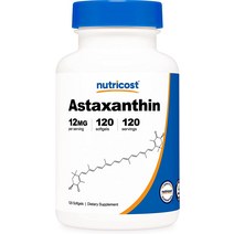 뉴트리코스트 아스타잔틴 Astaxanthin 12mg 120소프트젤, 1통