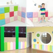 아기벽가드 어린이집 놀이방 키즈카페 벽면 벽보호대 쿠션, 점보_네이비