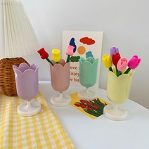 튤립 볼펜꽂이 4color 튤립볼펜 5color 장미볼펜 3color, 동의함, 튤립 볼펜꽂이 민트