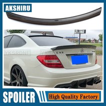 자동차 차량 스포일러 윙 k5 캐스퍼 벨로스터n 제네시스쿠페 벨로스터 n 벤츠 c 클래스 w204 2007--2014 년 쿠페 2 도어 amg 사용 리얼 탄소 섬유 리어 v, 진짜 탄소 섬유