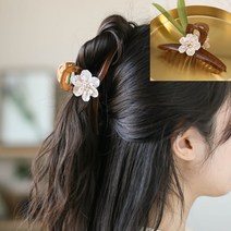 집게핀 브라운 여아리본핀 반머리핀 큐빅머리핀 똥머리핀 여아핀 여자아이머리핀 헤어핀쇼핑몰 초등학생머리핀