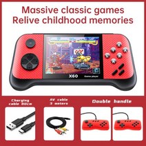레트로 게임기 휴대용 미니 오락기 게임 콘솔 플레이어 비디오 내장, 없음, 12