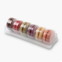 5009. 마카롱투명케이스(6구) -1pc